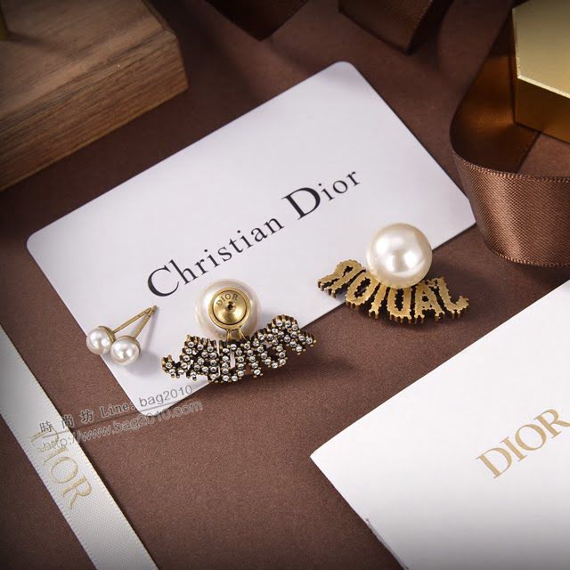 Dior飾品 2021新款DIOR迪奧字母耳釘耳環  zgd1398